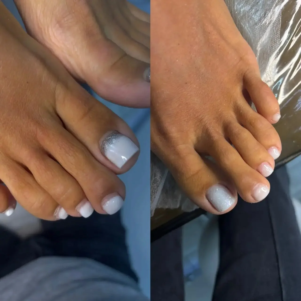 Педикюр Nails Bar в Белгороде - педикюр в серо-голубом оттенке - фото 45