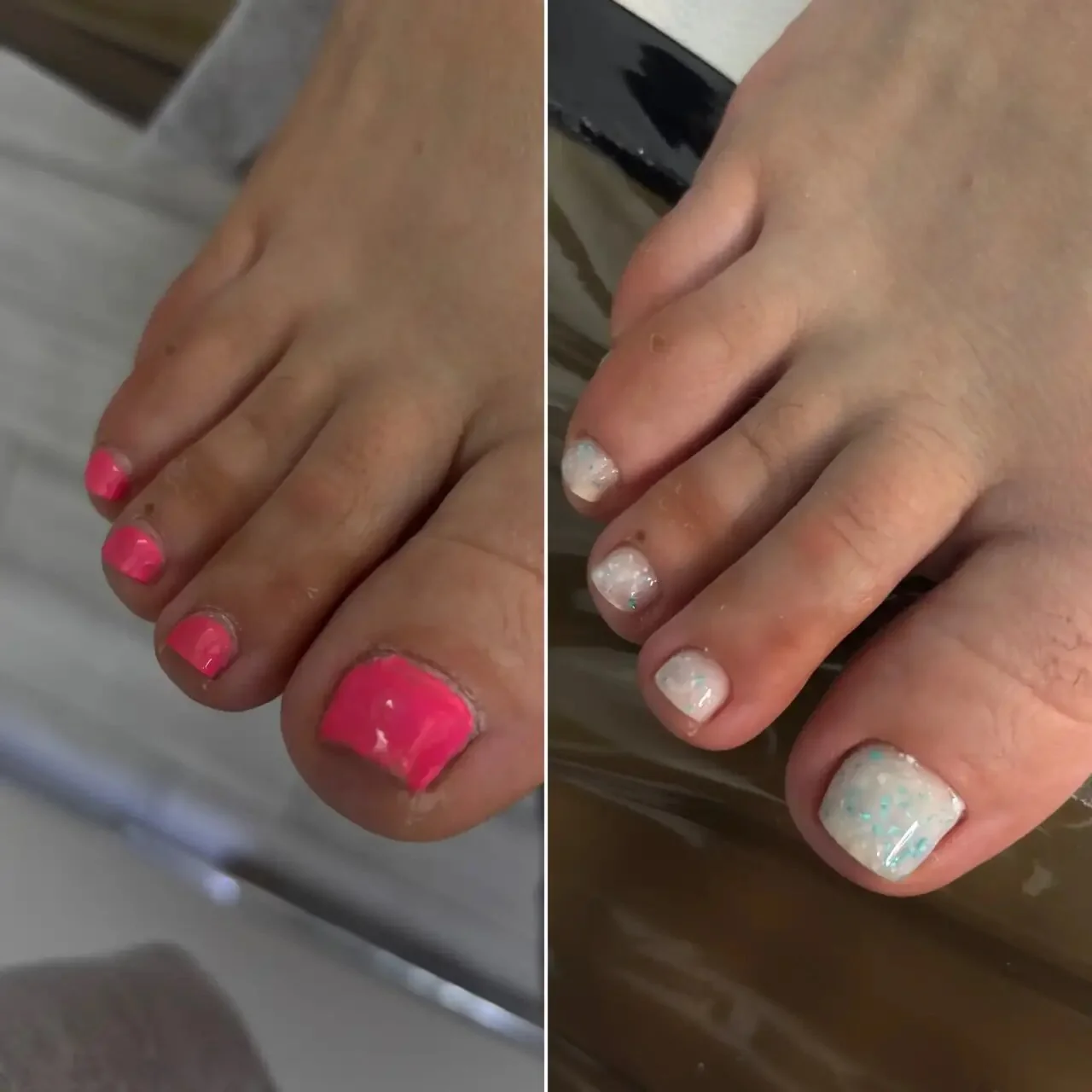 Педикюр Nails Bar в Белгороде - коллаж с разными вариантами педикюра - фото 46
