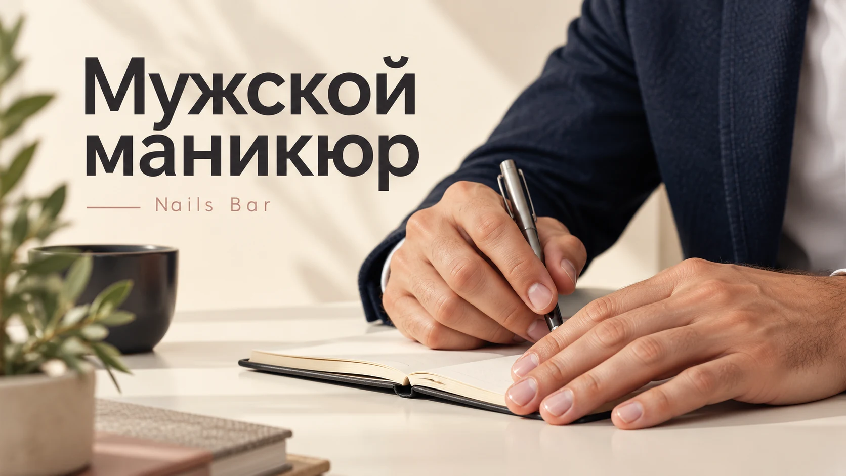 Мужской маникюр - авторская иллюстрация